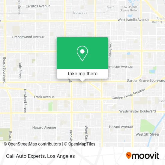 Cali Auto Experts map