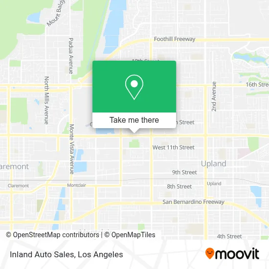 Inland Auto Sales map