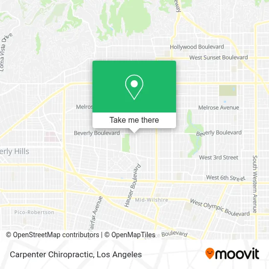 Carpenter Chiropractic map