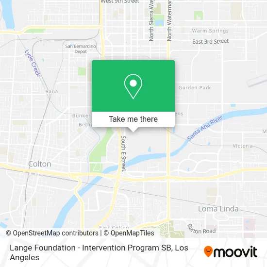 Lange Foundation - Intervention Program SB map
