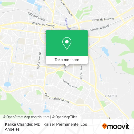 Kalika Chander, MD | Kaiser Permanente map