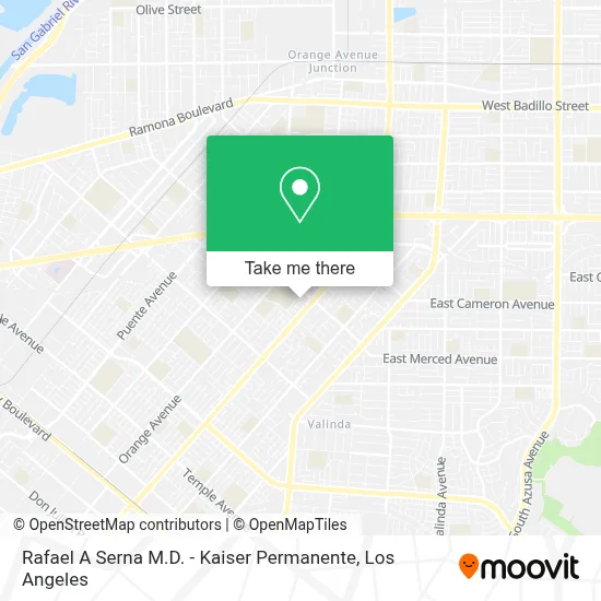 Rafael A Serna M.D. - Kaiser Permanente map