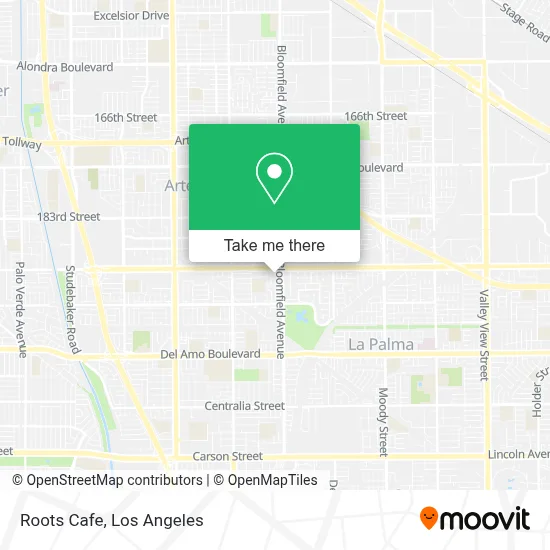 Roots Cafe map