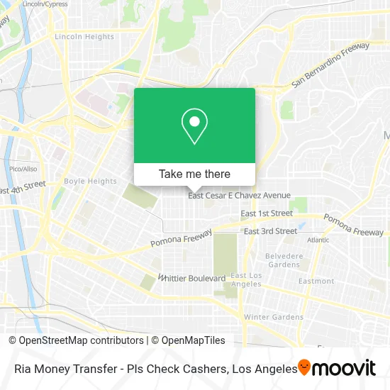 Ria Money Transfer - Pls Check Cashers map
