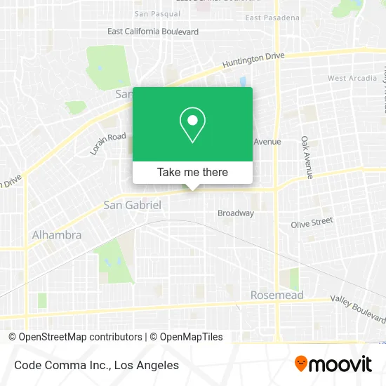 Code Comma Inc. map