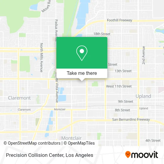 Precision Collision Center map