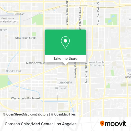 Gardena Chiro/Med Center map