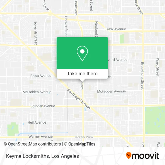 Keyme Locksmiths map