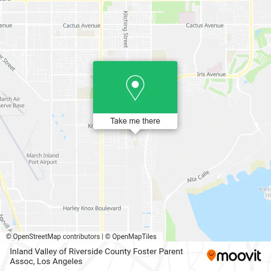 Inland Valley of Riverside County Foster Parent Assoc map