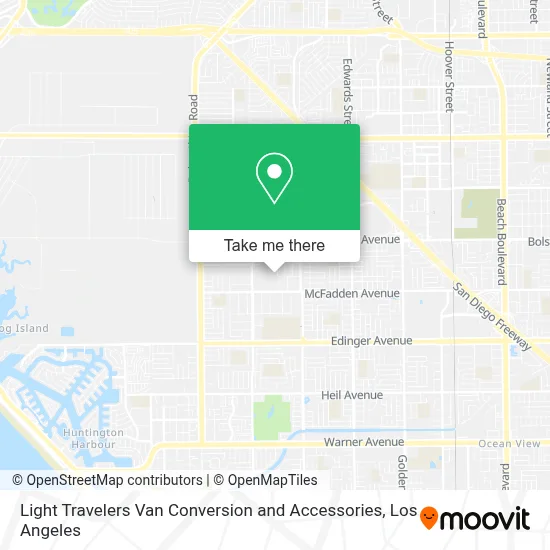 Light Travelers Van Conversion and Accessories map
