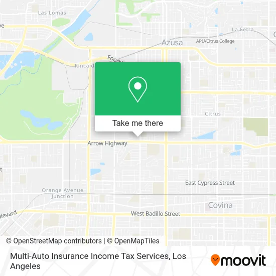 Multi-Auto Insurance Income Tax Services map
