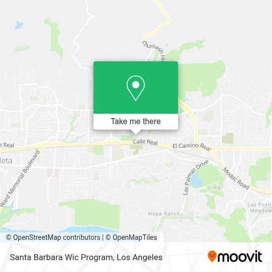 Santa Barbara Wic Program map