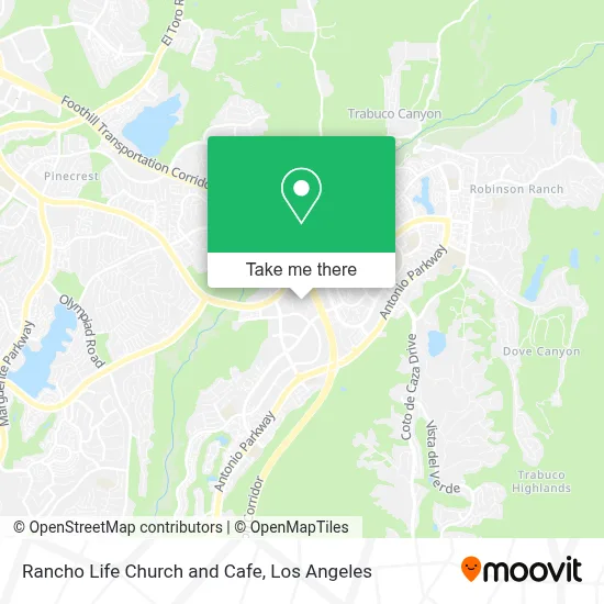 Rancho Life Church and Cafe map