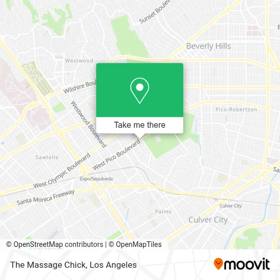 The Massage Chick map