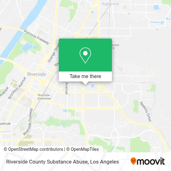 Riverside County Substance Abuse map