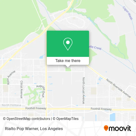 Rialto Pop Warner map