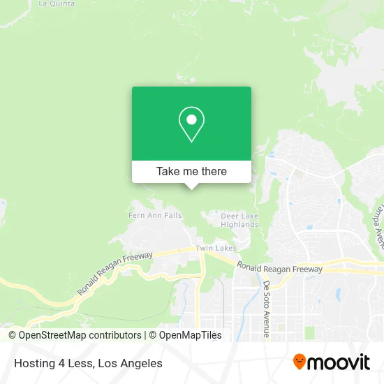 Hosting 4 Less map