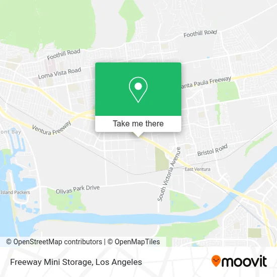 Freeway Mini Storage map