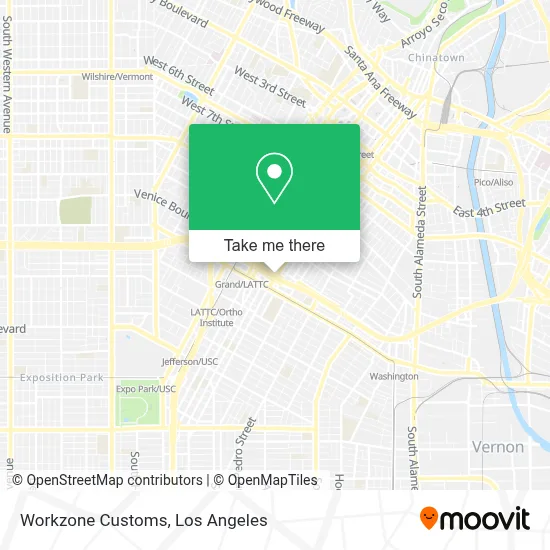 Workzone Customs map
