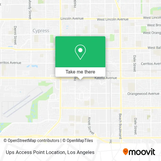 Ups Access Point Location map
