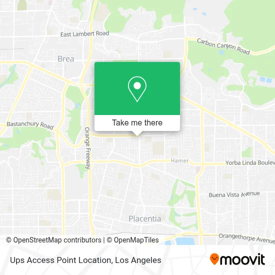 Ups Access Point Location map