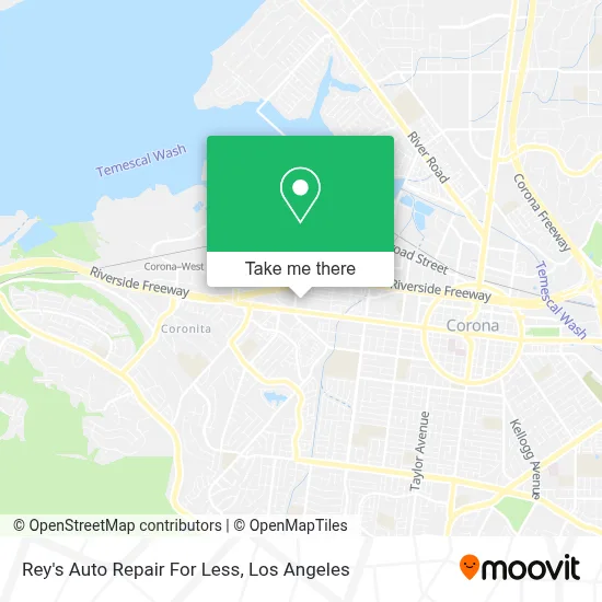 Rey's Auto Repair For Less map