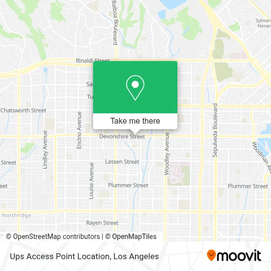 Ups Access Point Location map