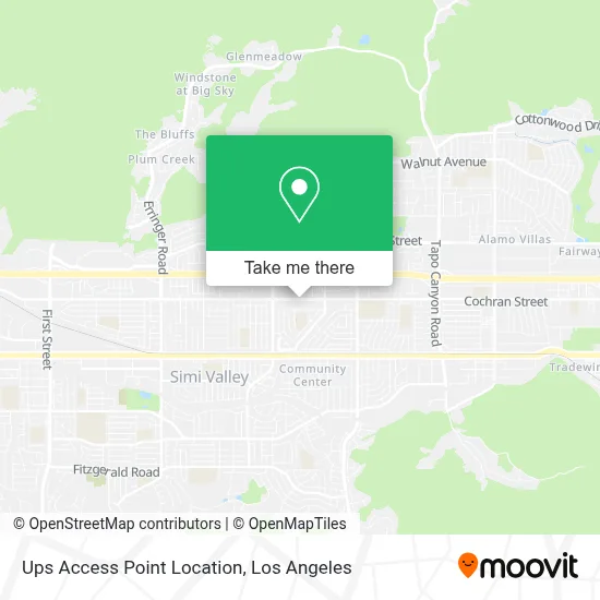 Ups Access Point Location map