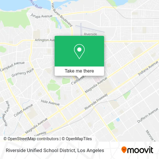 Riverside Unified School District map