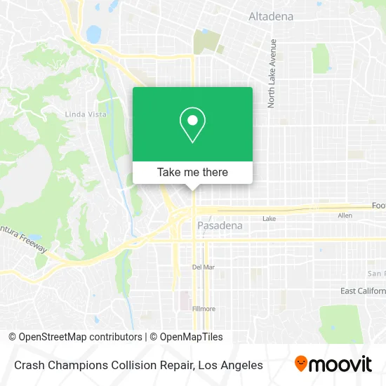 Crash Champions Collision Repair map