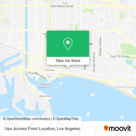 Ups Access Point Location map