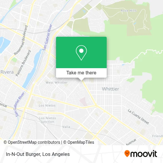 In-N-Out Burger map