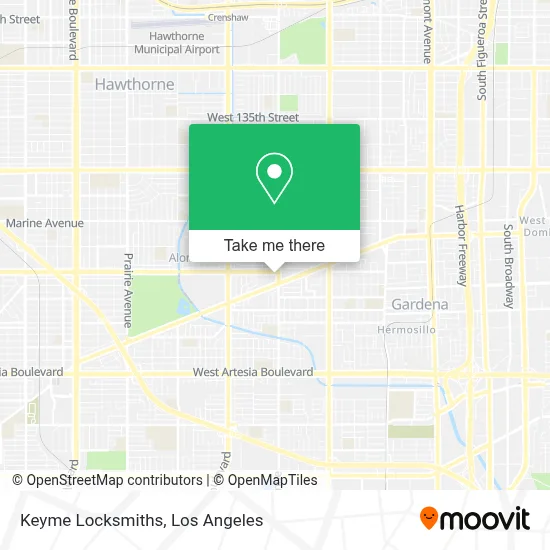 Keyme Locksmiths map