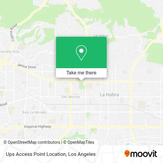Ups Access Point Location map