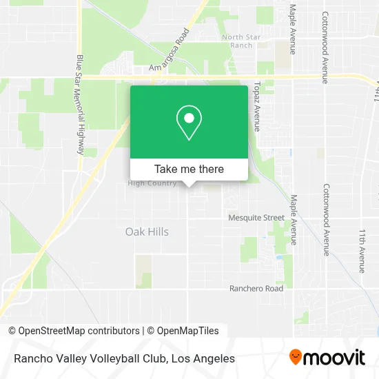 Rancho Valley Volleyball Club map