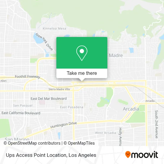 Ups Access Point Location map