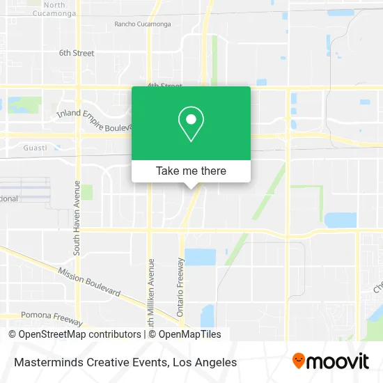 Masterminds Creative Events map