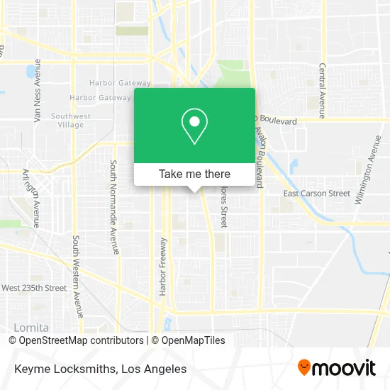 Keyme Locksmiths map