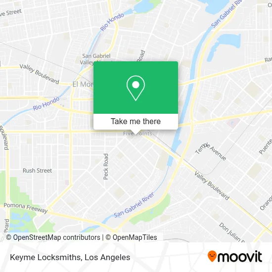 Keyme Locksmiths map