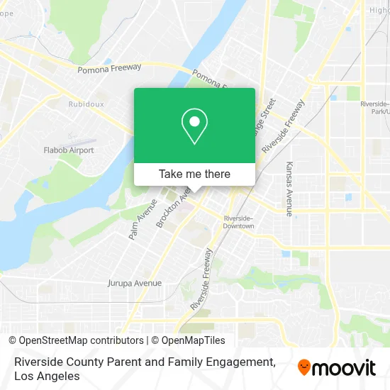 Riverside County Parent and Family Engagement map