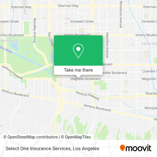 Select One Insurance Services map
