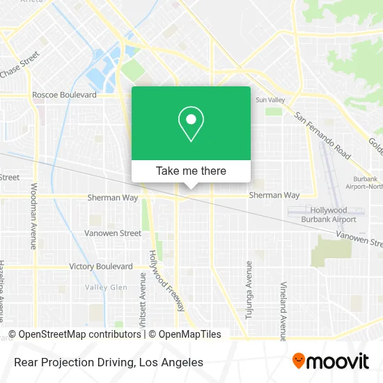 Rear Projection Driving map
