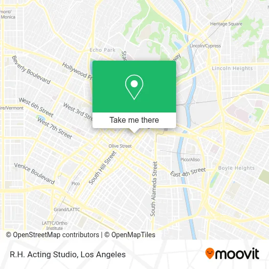 R.H. Acting Studio map