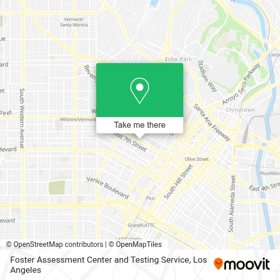 Foster Assessment Center and Testing Service map