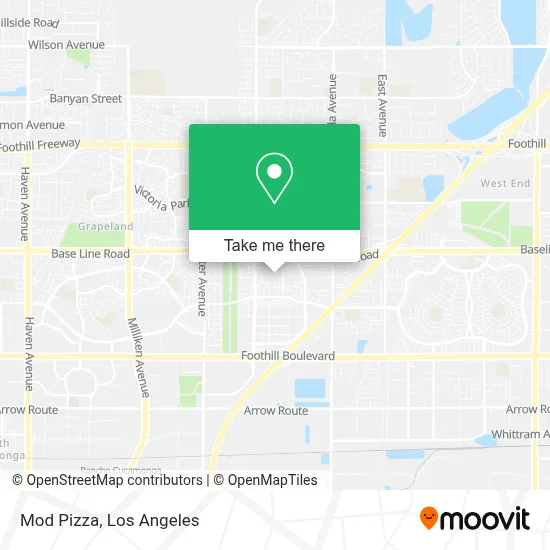 Mod Pizza map
