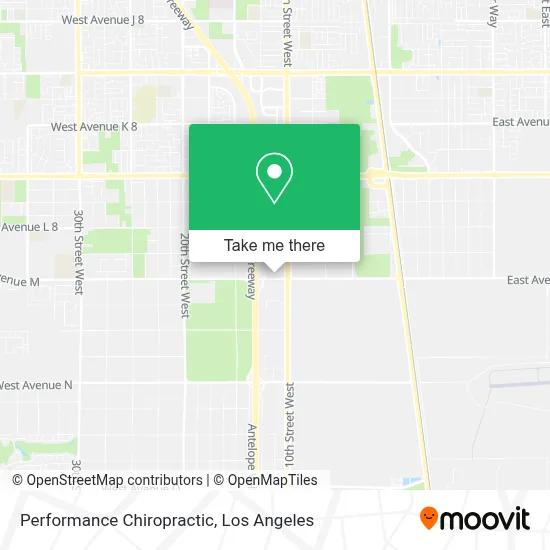 Performance Chiropractic map