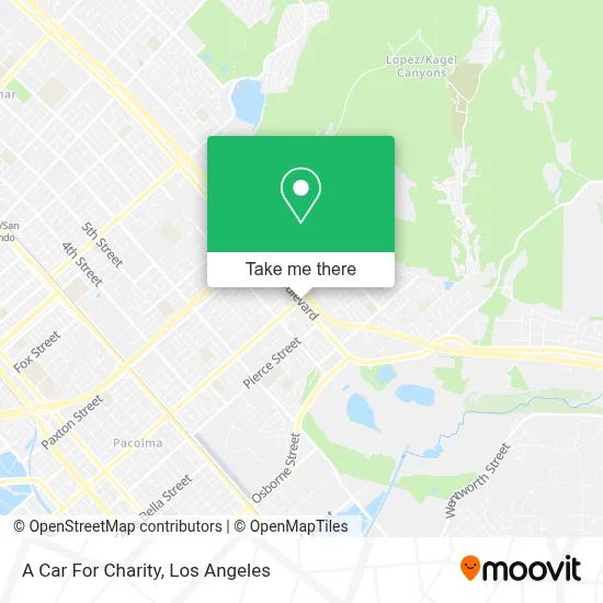 A Car For Charity map
