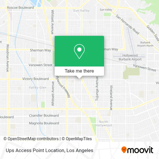 Ups Access Point Location map