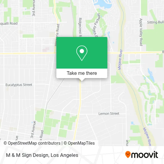 M & M Sign Design map