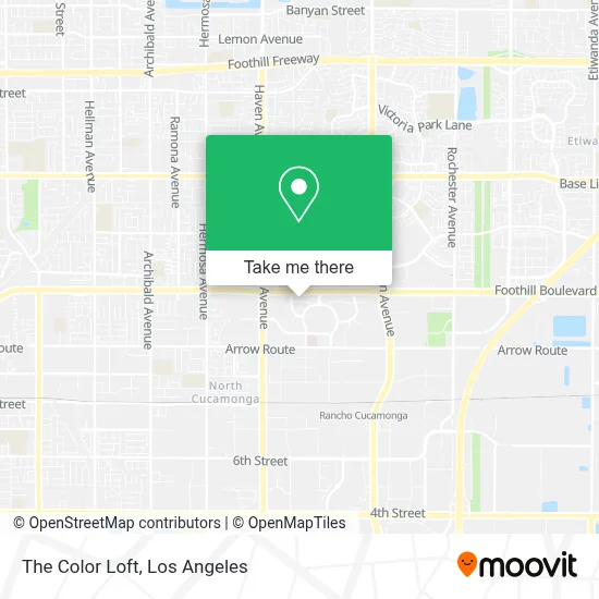 The Color Loft map
